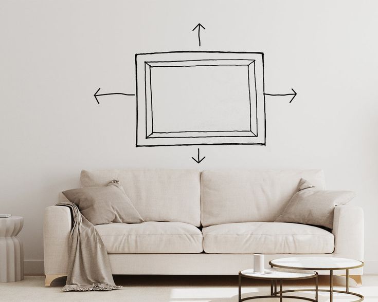 How to hang pictures above a couch | Over couch decor, Picture .