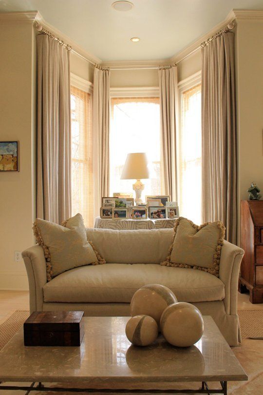 Pro Decorator Tricks to Try: Curtains the Same Color as Your Walls .