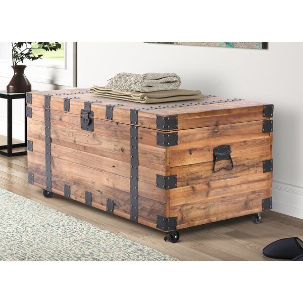 Barnstable Accent Trunk | Trunk table, Wood trunk, Coffee table tru