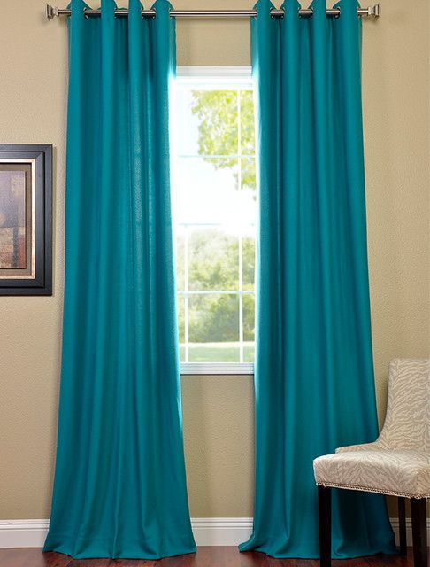 turquoise drapes | Turquoise curtains, Turquoise blue curtains .