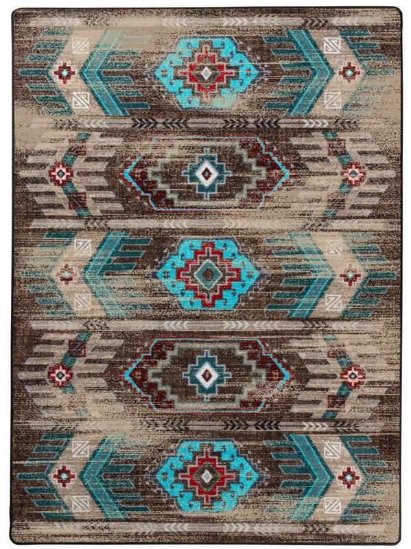Carlsbad - Distressed Turquoise | Southwest rugs, Western rugs .