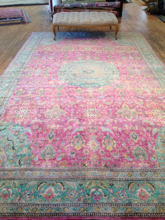 persian pink and turquoise rug - Google Search | Decor, Home decor .