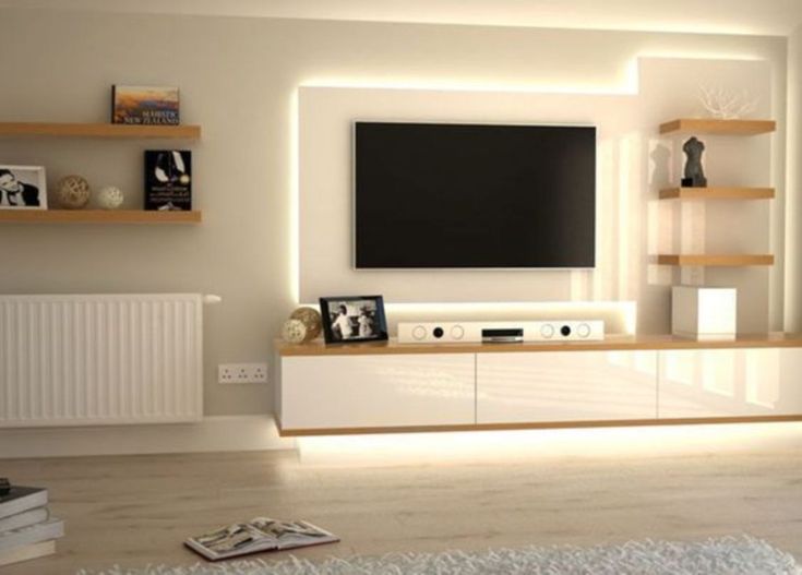 55 Modern TV Stand Design Ideas For Small Living Room - Matchness .