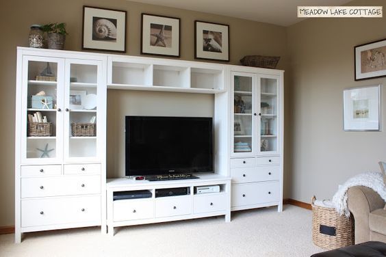 LOVE this! | Ikea TV units | Pinterest | Hemnes, Entertainment .