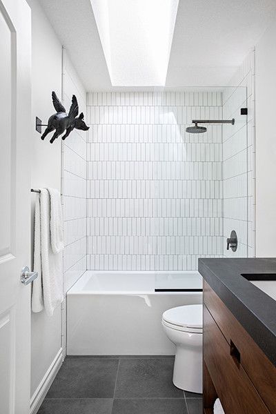 Bathroom After | Bathroom trends, White bathroom tiles, Bathroom .