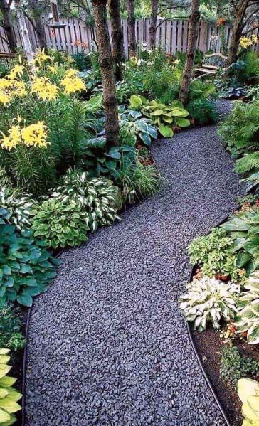 Top 60 Best Gravel Landscaping Ideas - Pebble Designs | Pathway .
