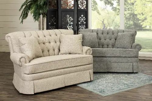 Fernwood Traditional Beige-Gray Glider Settee... | RC Willey in .