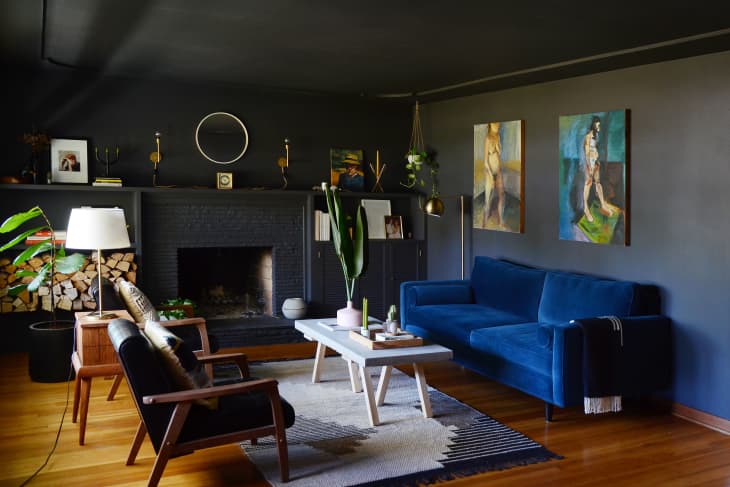 23 Gorgeous Black Living Rooms - How to Use Black on Walls .