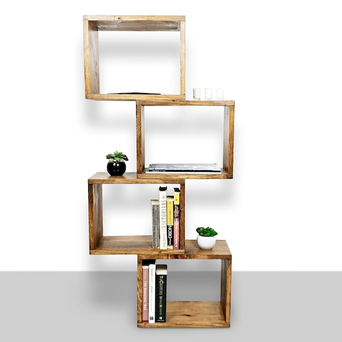 Modular Bookshelf Real Wood Bookshelf Minimalist Bookshelf - Et