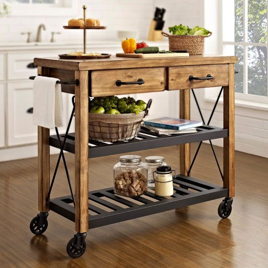 The Best Storage Ideas For Maximizing Cooking Space | Kitchen cart .