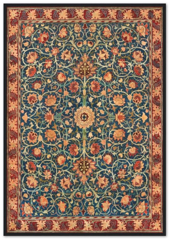Holland Park Carpet (1834-1896) - Poster (Size: 28 x 40 inch .