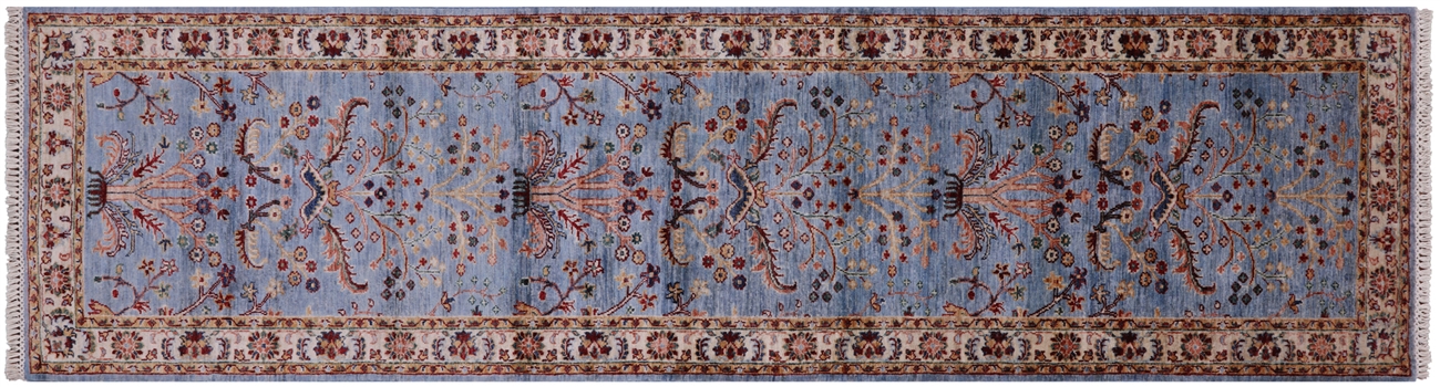Runner Persian Tabriz Handmade Wool Rug 2' 8" X 10'