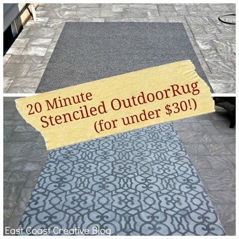 Stenciled Outdoor Rug | Outdoor rugs cheap, Outdoor rugs, Painted r