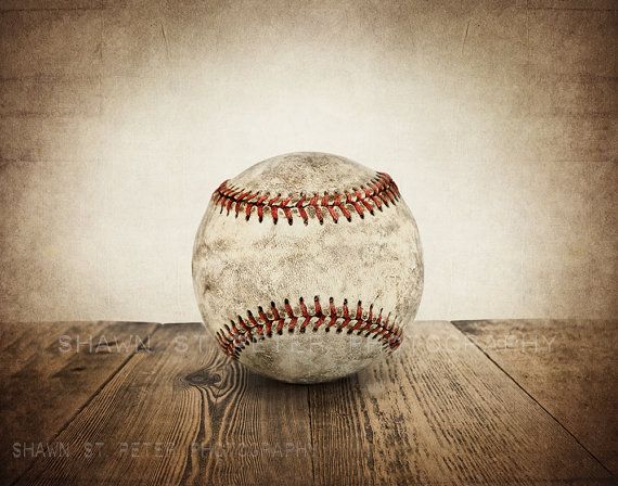 Vintage Single Baseball Photo Print decorating Ideas Wall - Etsy .