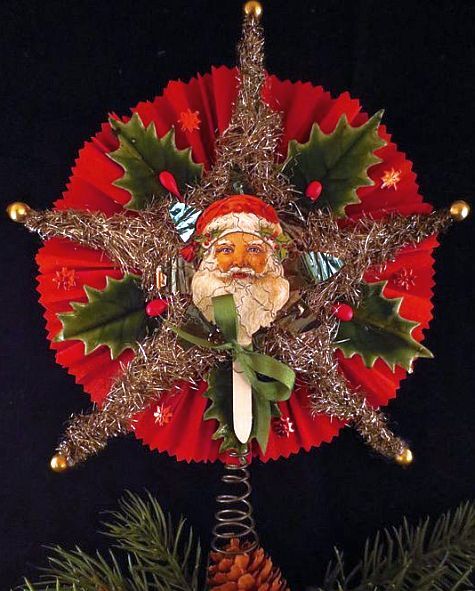 Antique Style Christmas Tree Topper Using Vintage and Antique .