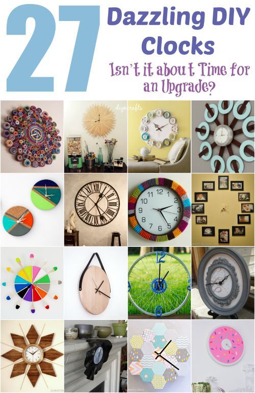 27 Dazzling DIY Clocks – Isn't it about Time for an Upgrade? | Diy .