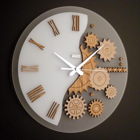 Modern Wall Clocks | Mekkanico 052 Modern Round Wall Clock in .