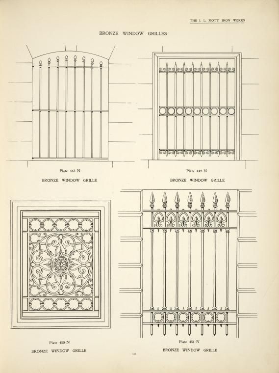 NYPL Digital Collections | Wrought iron design, Windows, Wrought .