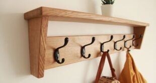 Solid Wood Oak Coat Hooks Wall Coat Rack With Shelf Entryway .