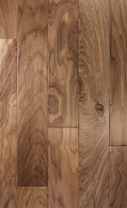 Natural - American Walnut Flooring, Hand Scraped, Brown Hardwood .
