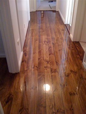 Eventually floors redone in walnut stain | Wood floor stain colors .