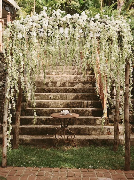 Rustic Chuppah by Floral Inspirations | Wedding arch rustic .