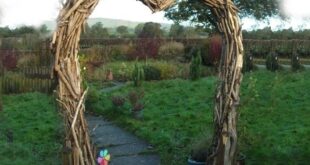 Driftwood Wedding Arch / Wooden Garden Arch | Garden arch .