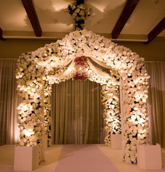 Luxury Glamorous Indoor Wedding-Ceremony Arch decorations Archives .