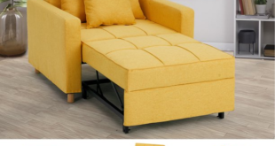 YODOLLA 3-in-1 Futon Sofa Bed Chair,Convertible Sofa Sleeper .