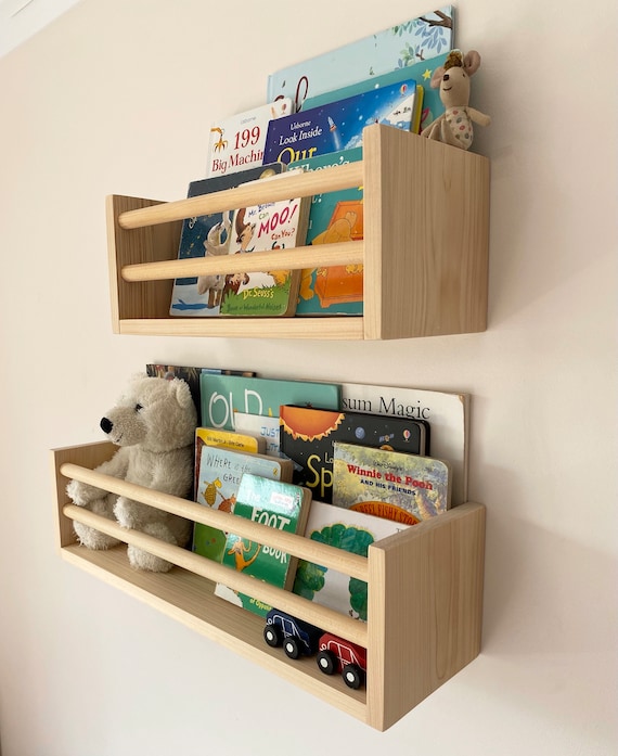 Book Trough Extra Deep Kids Bookshelf Wood Book Shelf - Et