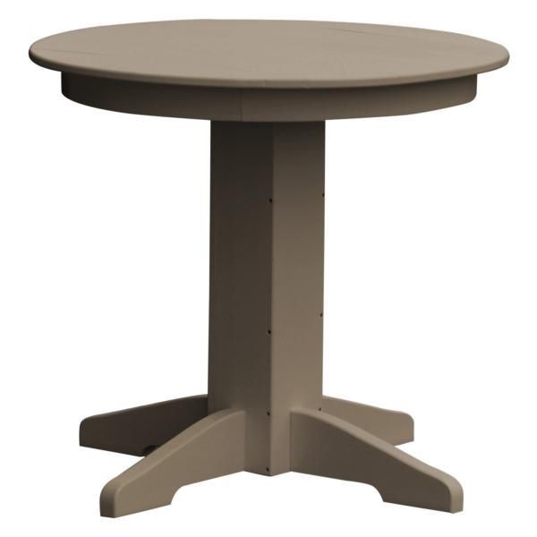 Recycled Plastic Round Dining Table | Round dining table, Outdoor .