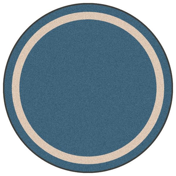 Portrait 5'4" Round Area Rug, Wine - Beach Style - Area Rugs - by .