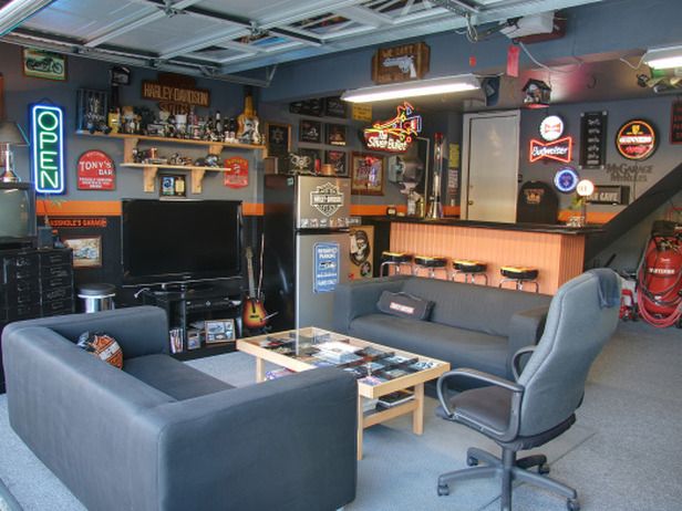 10 Great Garage Conversions | Garage to living space, Man cave .