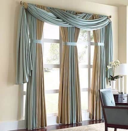 17 Unique Curtain Ideas for Large Windows | Window treatments .