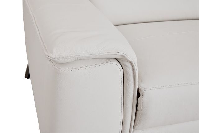 Pearson White Leather Sofa | White leather sofas, Leather sofa .