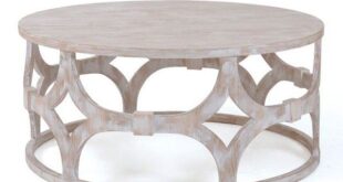 20 Whitewashed Coffee Table Designs | Home Design Lover | Round .