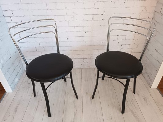 Vintage Italian Formica Kitchen Table and Chairs, 1960, Set of 3 .