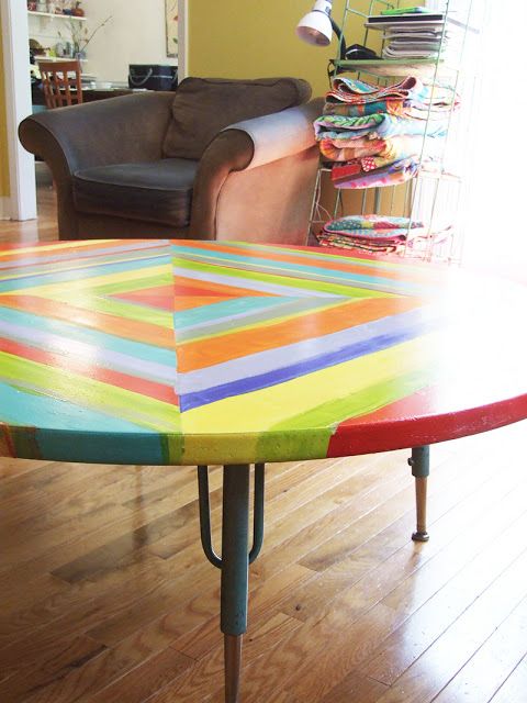 Table Re-Do, Painting Formica | Painting formica, Painted table .