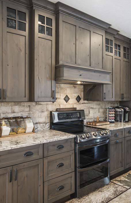 Custom Rustic Kitchen Cabinets | Solid Wood | Made in the USA .
