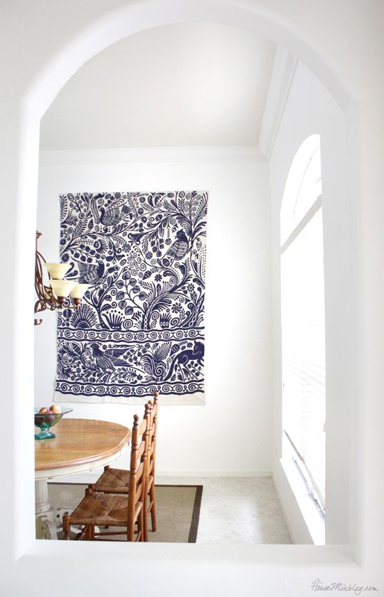 How to hang a rug on the wall as art | Rug wall hanging, Wall rug .