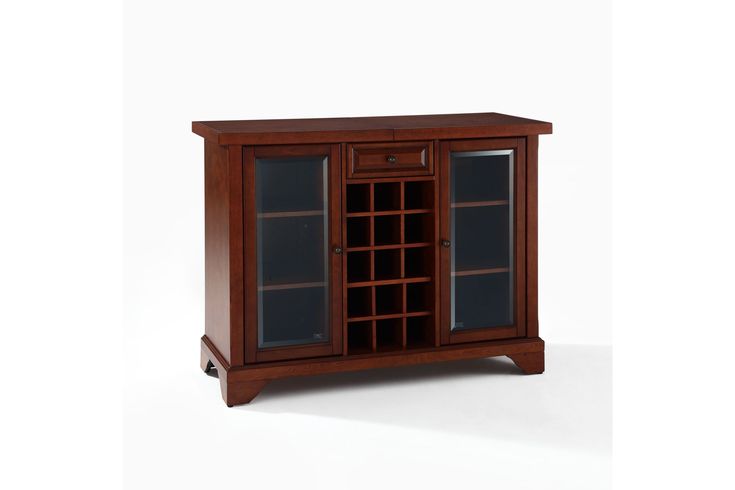 Lafayette Sliding Top Bar Cabinet | Bar cabinet, Outdoor wood bar .
