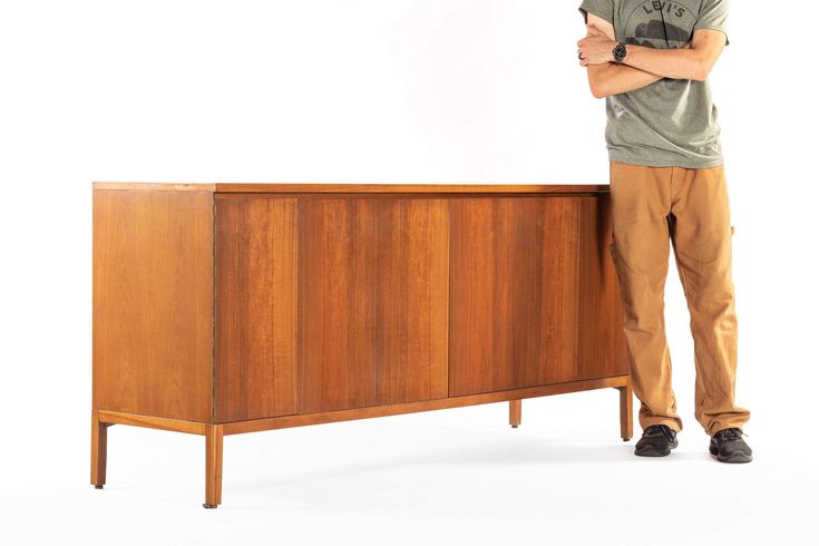 Eight Drawer Credenza in Mahogany by Paul McCobb for Calvin .