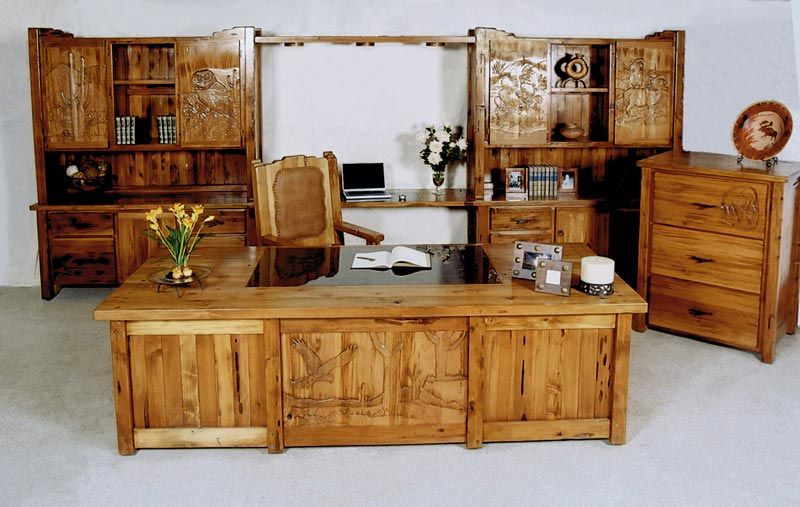 Executive Office - Hand Carved Wood Furniture - MLOD561A This .