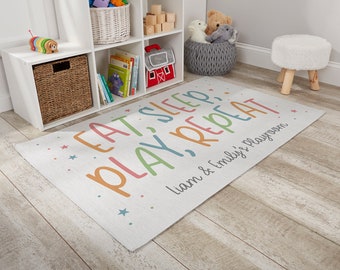Playroom Quotes Personalized Area Rug Personalized Rug - Et