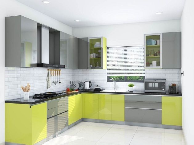 15 Modern L Shaped Kitchen Designs For Indian Homes 2023 | Kitchen .