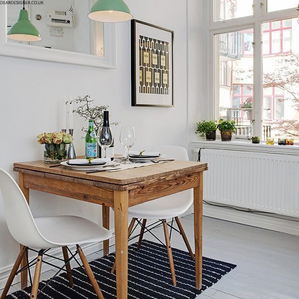 How to Style a Small Dining Space | Dining room small, Dining room .