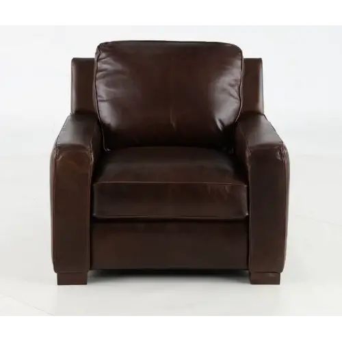York Brown Leather Chair | RC Willey in 2023 | Brown leather .