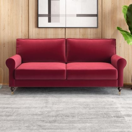 3 Seater Leather Sofa | Living room designs, Sofa design .
