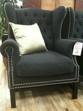 Beautiful Wingback With Nailhead Trim, Totally doing this with my .
