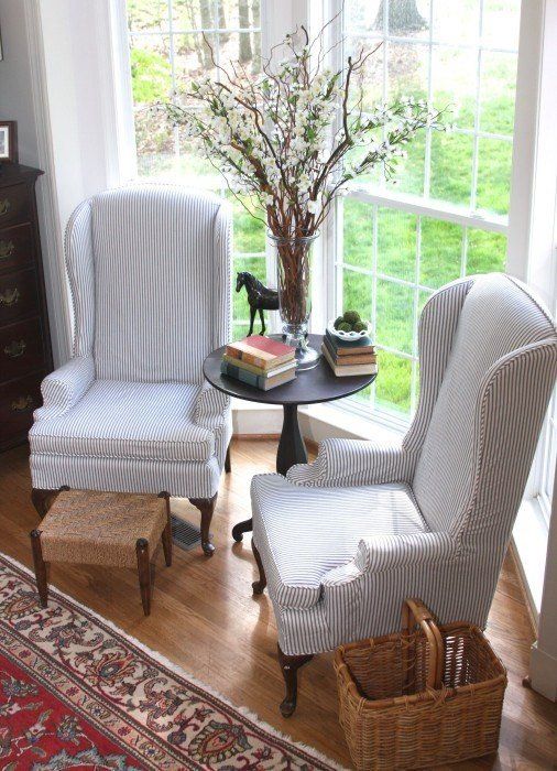 Wingback Chair Covers - Ideas on Foter | Small sitting rooms .